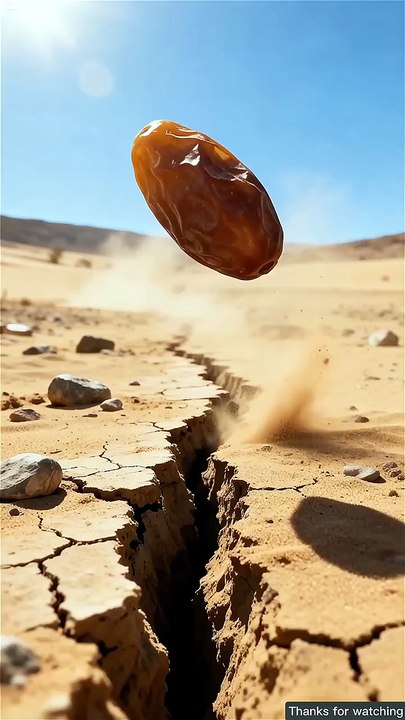 The camel saves the date palm tree from drying up by seeing water 😭 #ai #tree #plants #water