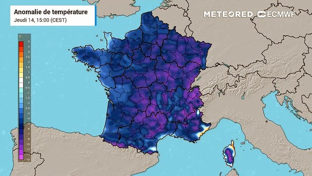Anomalies des températures