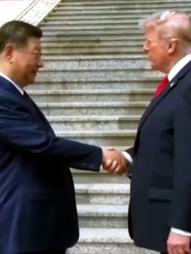 Donald Trump y Xi Jingping en el Gran Palacio del Pueblo de Pekín