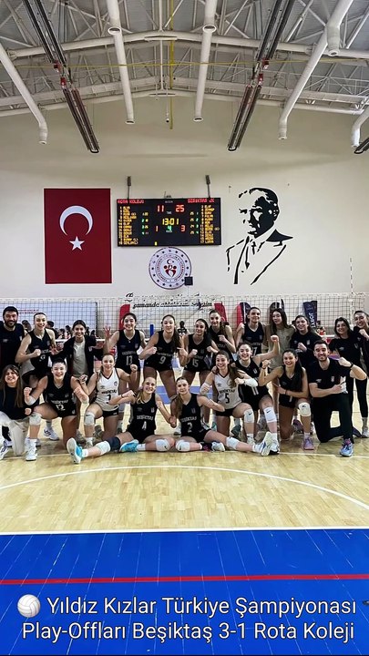 🏐 Yıldız Kızlar Türkiye Şampiyonası Play-Offları Beşiktaş 3-1 Rota Koleji