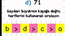 1.11- Sayıları Sıralama - 2. Sınıf Matematik #Shorts