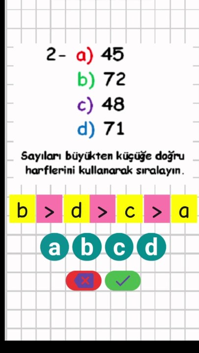 1.11- Sayıları Sıralama - 2. Sınıf Matematik #Shorts