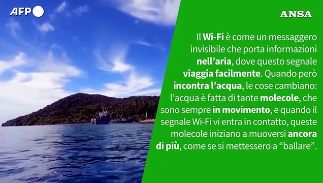 Ansa VERIFIED - E' vero che il Wi-Fi funziona sott'acqua?