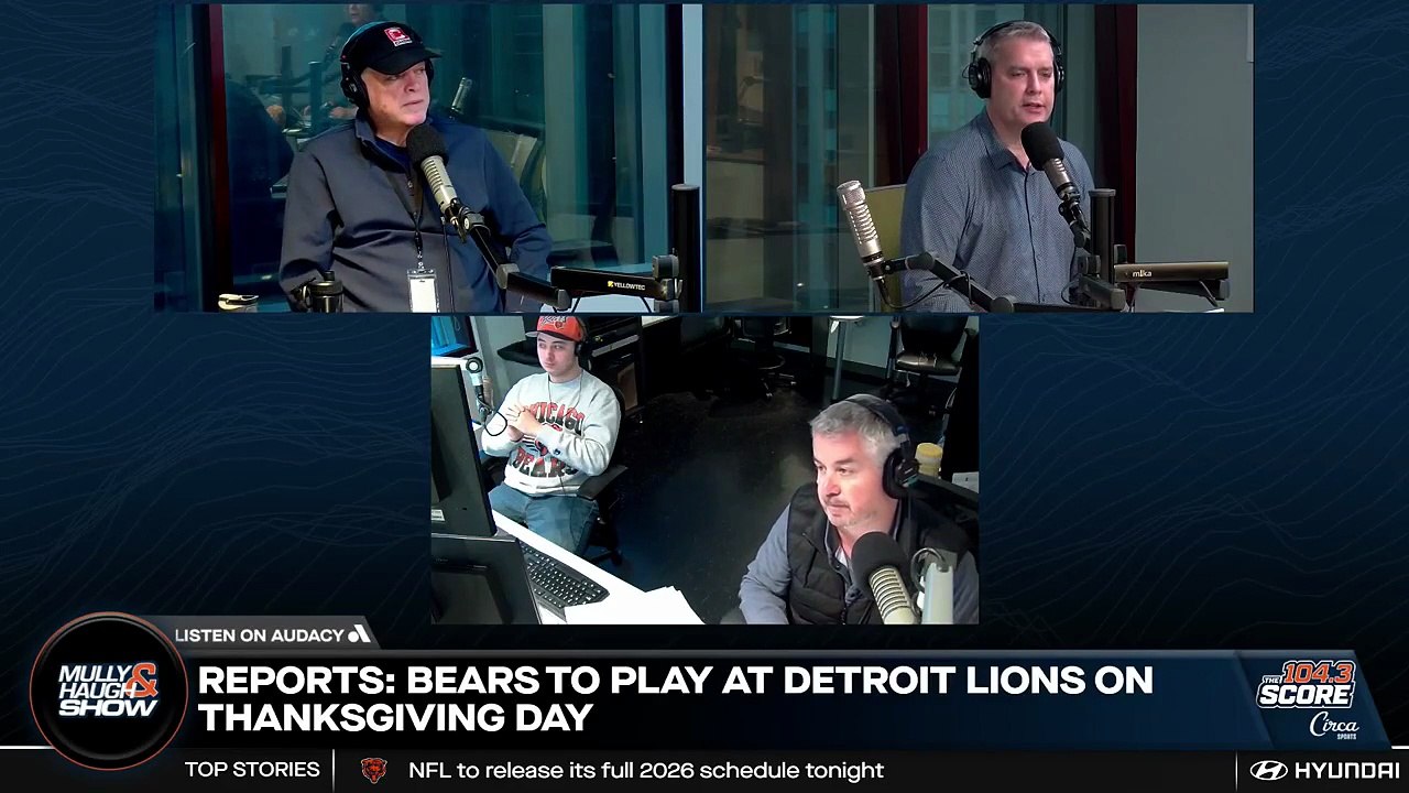 Bears to play Lions on Thanksgiving Day