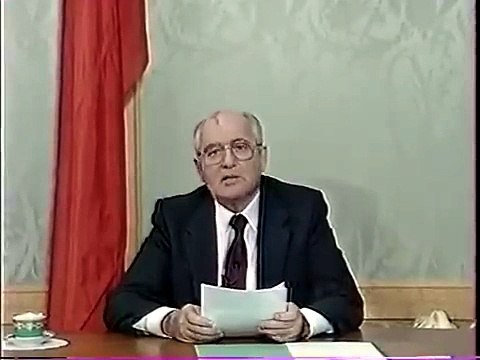 Заявление Горбачева об отставке с оста Президента СССР. 25.12.1991 г. #Персоны #горбачев #ссср