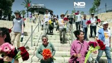 Ισραηλινοί ακτιβιστές ειρήνης προστατεύουν Παλαιστινίους στην πορεία σημαιών στην Ιερουσαλήμ