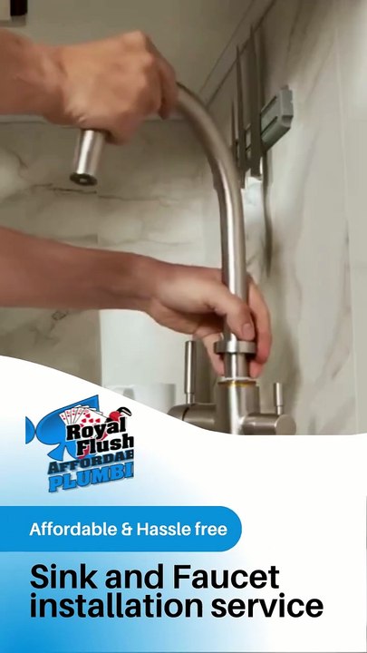 sink and faucet installation