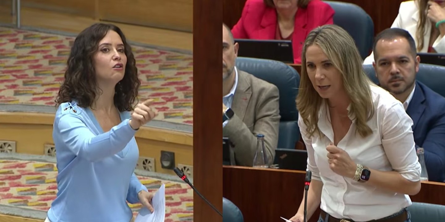 Ayusers_-Ayuso noquea a Espinar (PSOE) por cuestionar su viaje a México: "Nosotros no viajamos con prostitut*s"