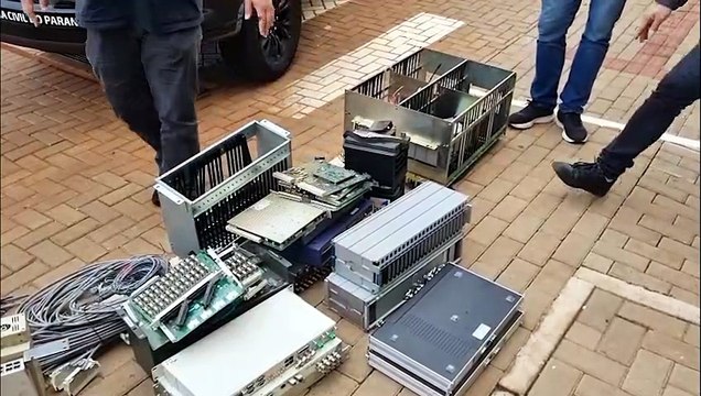 Após investigação do GDE, terceirizado é preso com vários equipamentos furtados em Cascavel