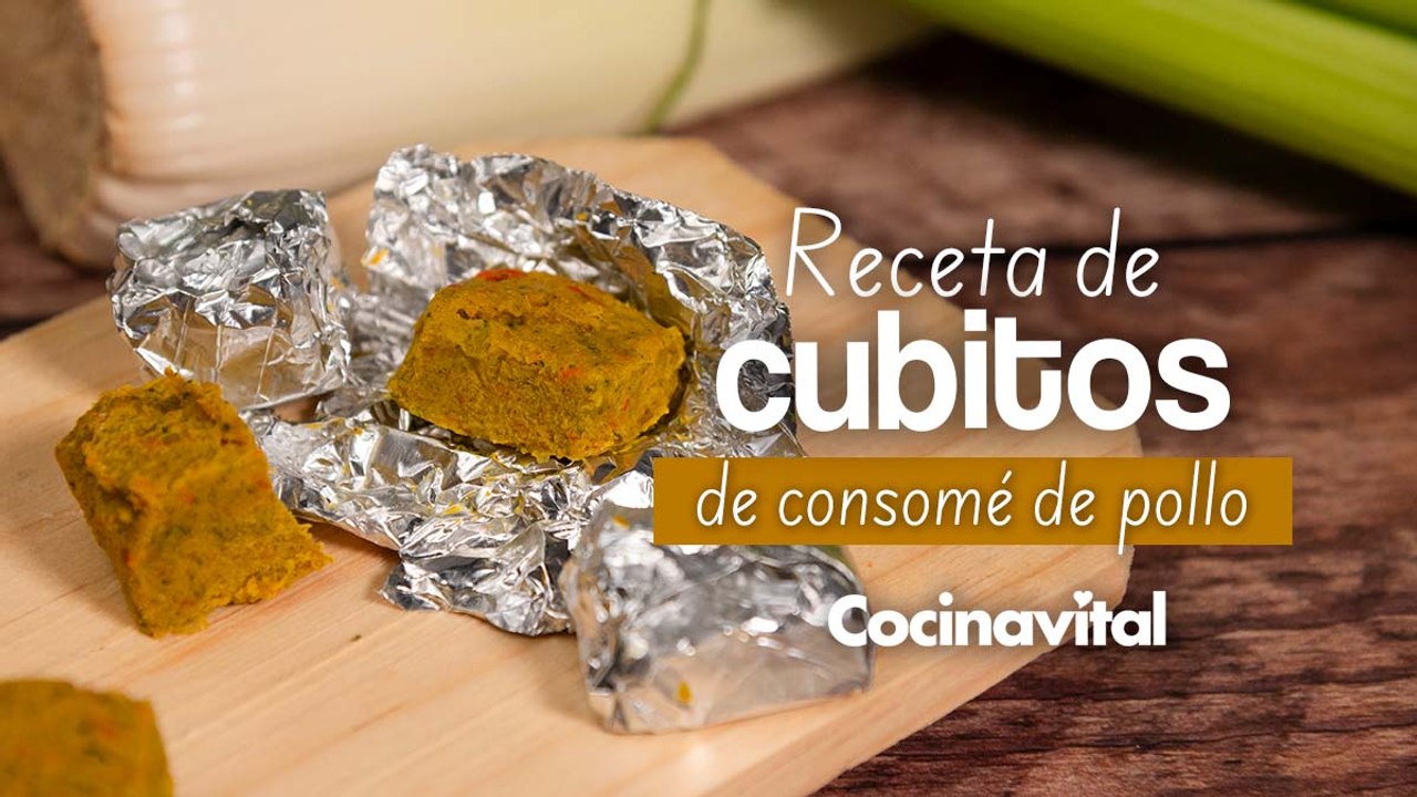 Receta de cubitos de consomé de pollo caseros