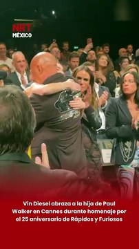 🏎️🕊️ Durante la celebración del 25 aniversario de The Fast and the Furious en Cannes, Vin Diesel protagonizó un emotivo momento al abrazar a Meadow Walker, hija de Paul Walker, recordando el legado del actor dentro de la saga.