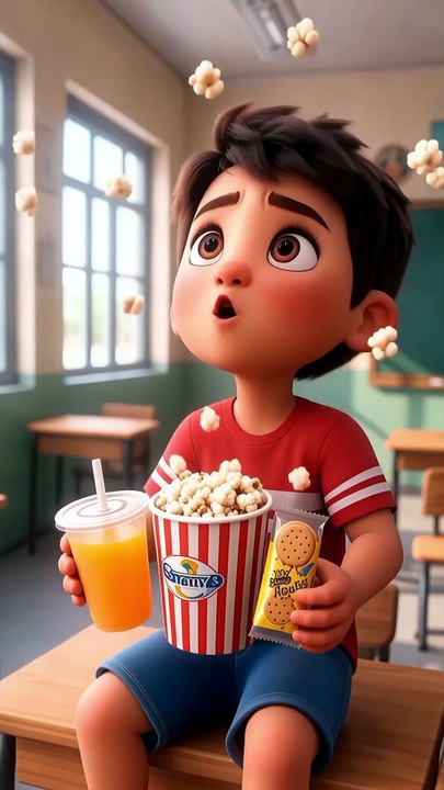 SNACK DISASTER 😂 #trendingreel #comedy #funnyreels #kidsfun #cartoon #funny #jokes