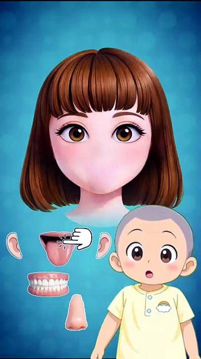 Learn facials with keji 👀🐥🍼 #animation #ytshorts