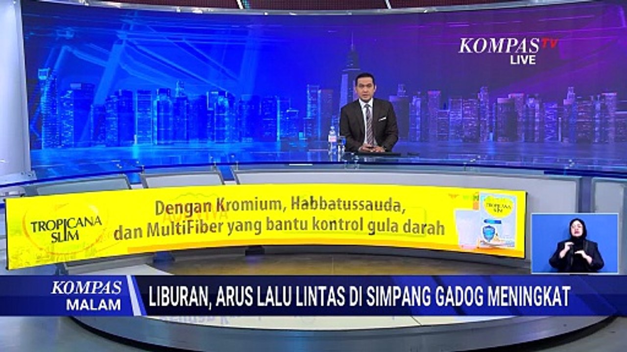 Libur Panjang, Situasi Arus Lalu Lintas Simpang Gadog Ramai Lancar | KOMPAS MALAM
