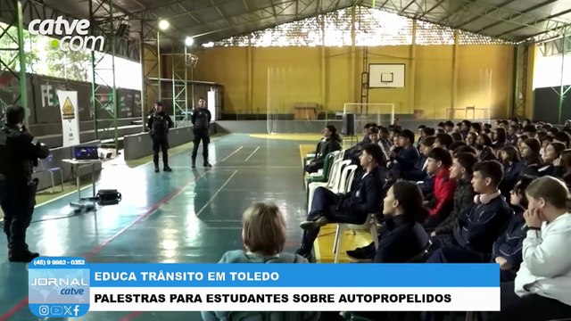 Toledo inicia palestras para orientar estudantes sobre nova lei dos patinetes elétricos