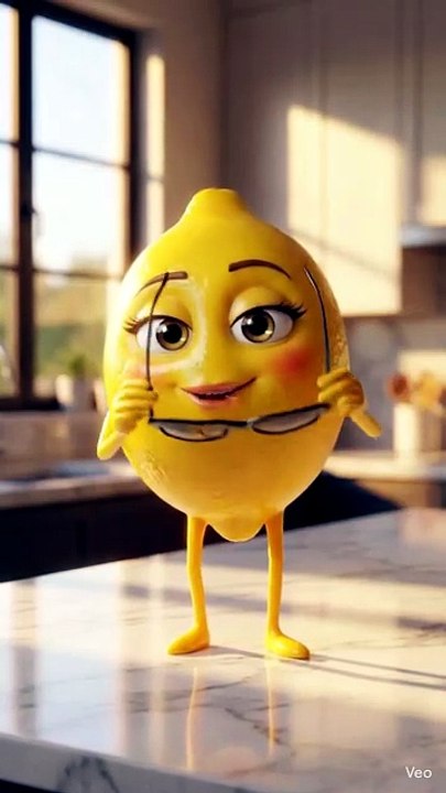 Cool Lemon With Sunglasses 😎🍋 | Cute Funny Lemon Animation #shorts