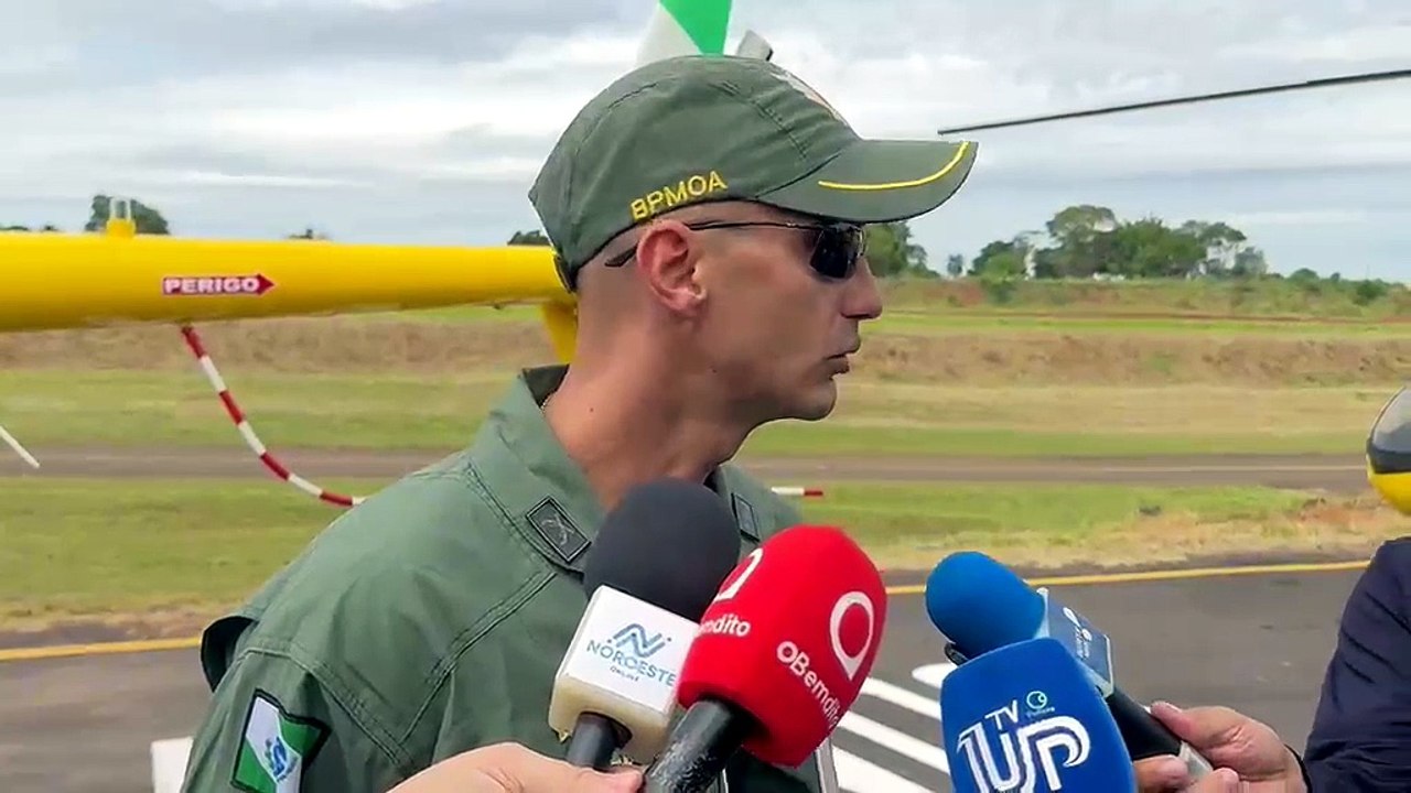 Capitão Jonathan Luiz Kevetiki na inauguração da Base Aérea de Umuarama