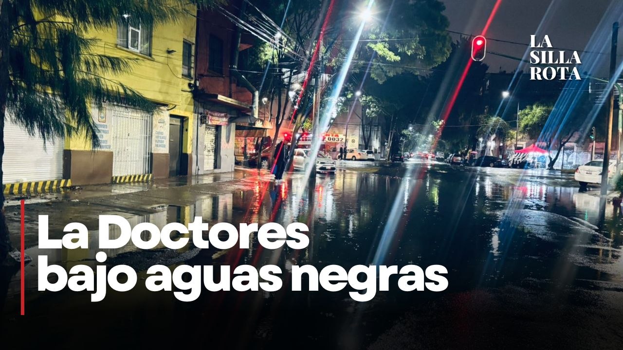 CDMX colapsa por lluvias; vecinos de la colonia Doctores exigen solución al drenaje
