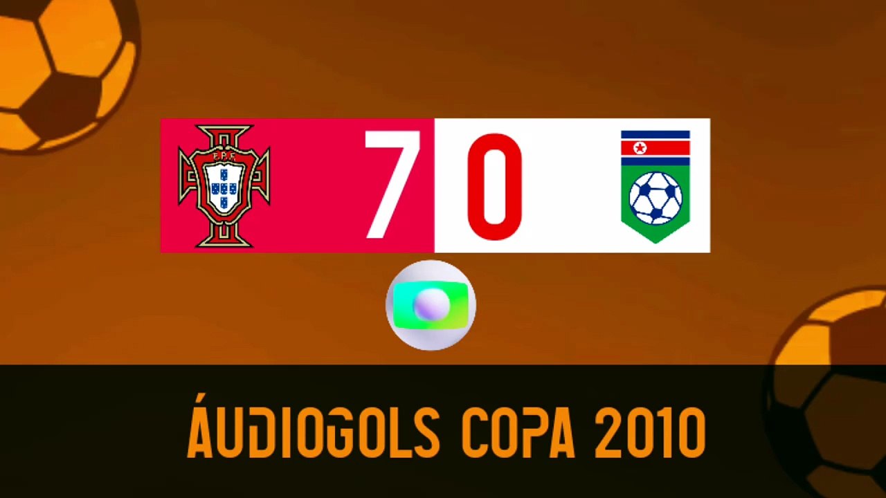 Áudiogols | Portugal 7x0 Coreia do Norte (Globo 2010)a