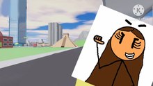 The stickwoman dancing