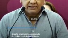 Apagón interrumpe conferencia del Gobierno de Baja California tras descartar fallas eléctricas en la entidad