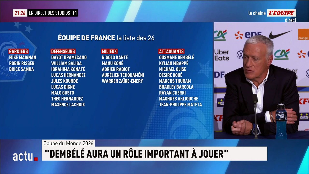 « Les réservistes doivent se tenir prêts » : Didier Deschamps évoque les non-sélectionnés - Foot - Coupe du monde