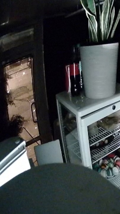 Chilling CCTV footage captures deadly Russian strike on Kyiv
