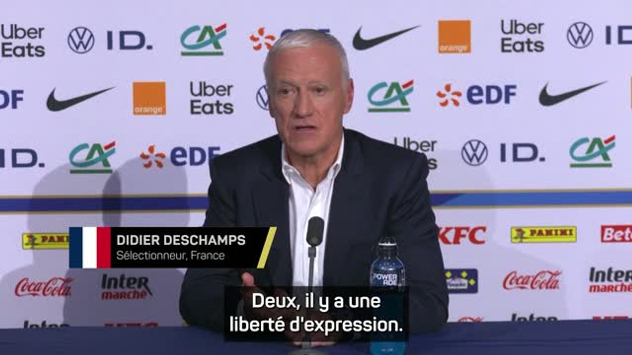 Bleus - Deschamps défend "la liberté d'expression" de Mbappé après son clash avec Bardella
