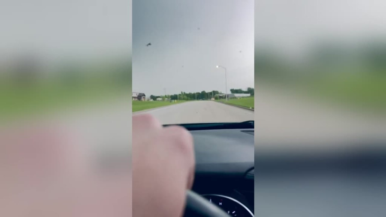 Storm Chaser Gets Hit by Baseball-sized Hail Dr...