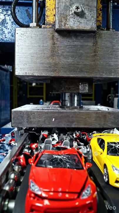 Precision Destruction: Toy Cars vs. Heavy Duty Press | Satisfying Metal Crush