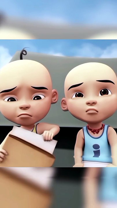 Upin ipin sedih lihat poto ayah ibunya