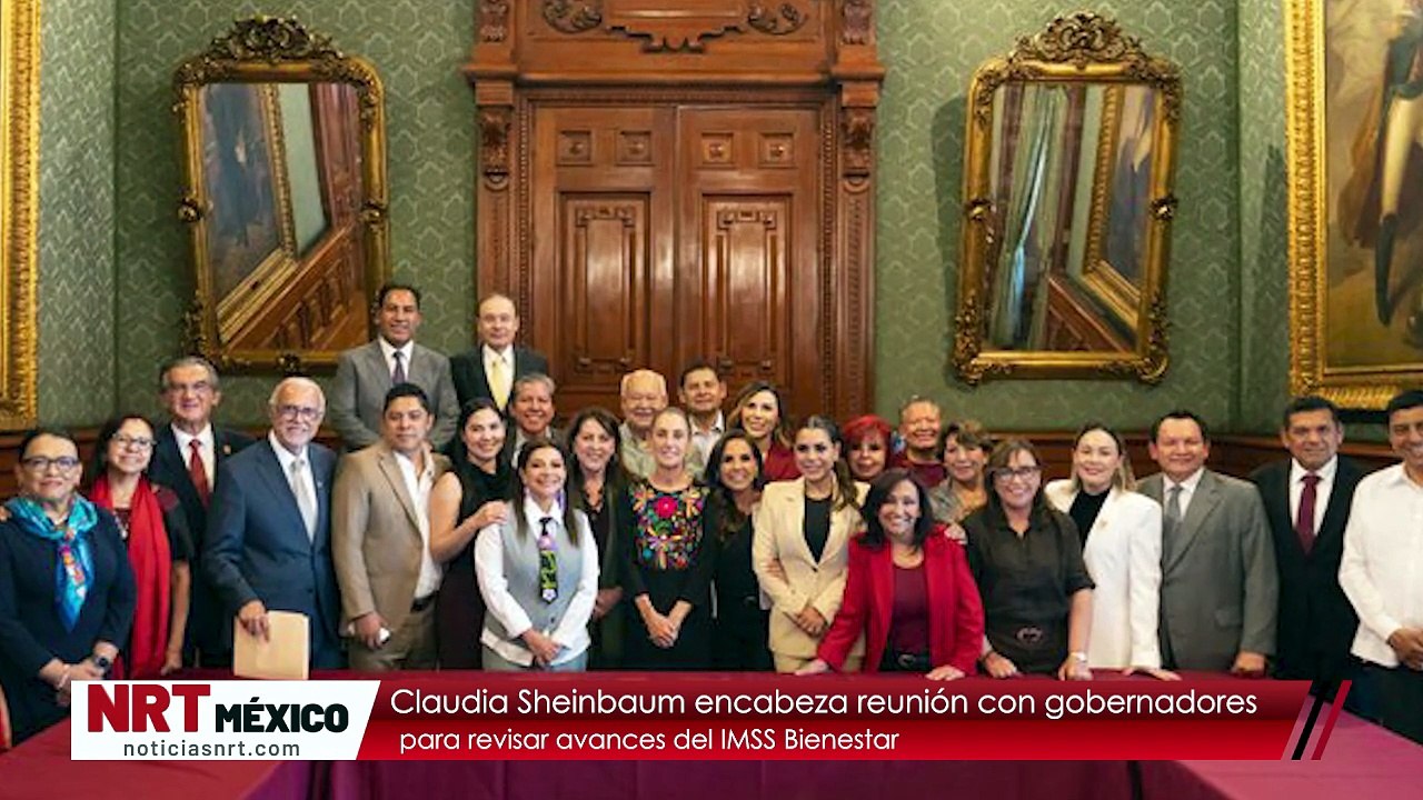 Claudia Sheinbaum encabeza reunión con gobernadores para revisar avances del IMSS Bienestar