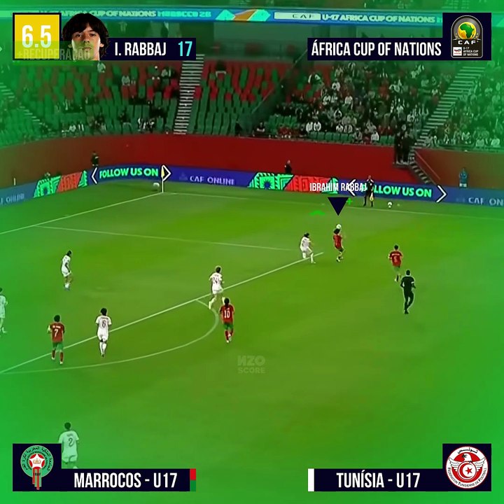 IBRAHIM RABBAJ VS TUNÍSIA SUB 17 - AFRICA CUP 2026