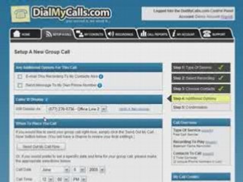 DialMyCalls: Quick Group Call Setup