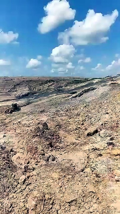 Industrial Landscape : Aerial View of Kalimantan Coal Mining Site
