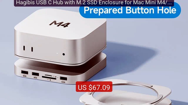 Hagibis USB C Hub with M.2 SSD Enclosure for Mac Mini M4/M4 Pro St... — Best Deal 2026 | Shop Now!
