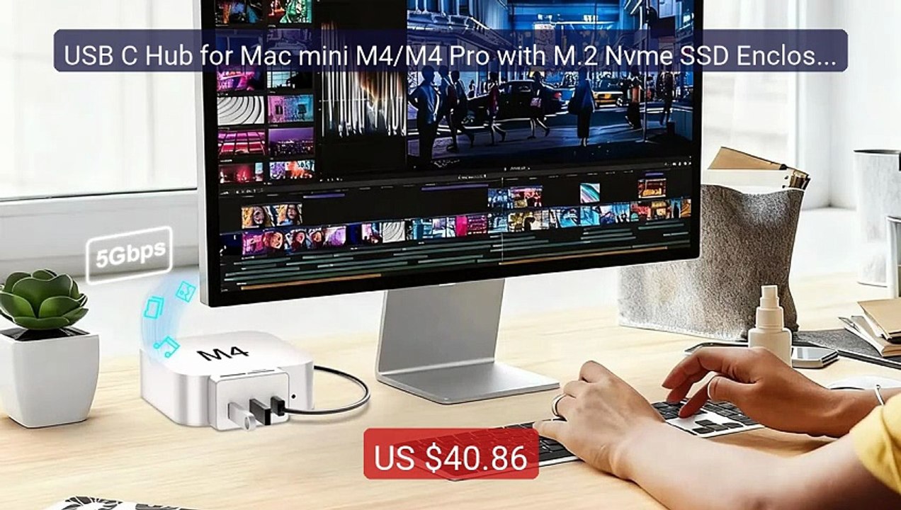 USB C Hub for Mac mini M4/M4 Pro with M.2 Nvme SSD Enclosure ... — Amazing Value 2026 | Must Have!