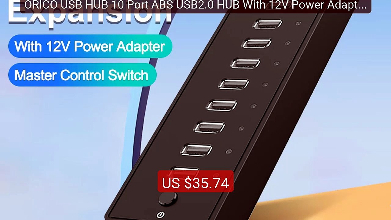 ORICO USB HUB 10 Port ABS USB2.0 HUB With 12V Power Adapter H... — Amazing Value 2026 | Must Have!