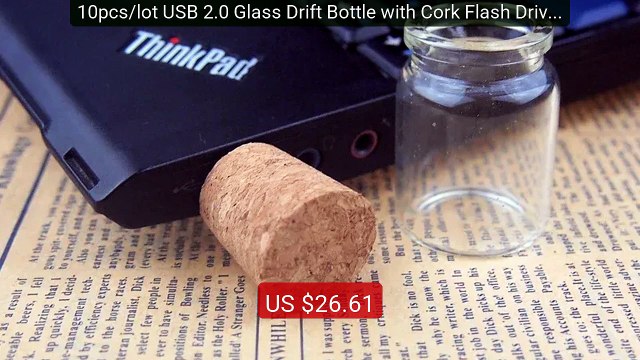 10pcs/lot USB 2.0 Glass Drift Bottle with Cork Flash Drive Sti... — Best Buy 2026 | Great Quality!
