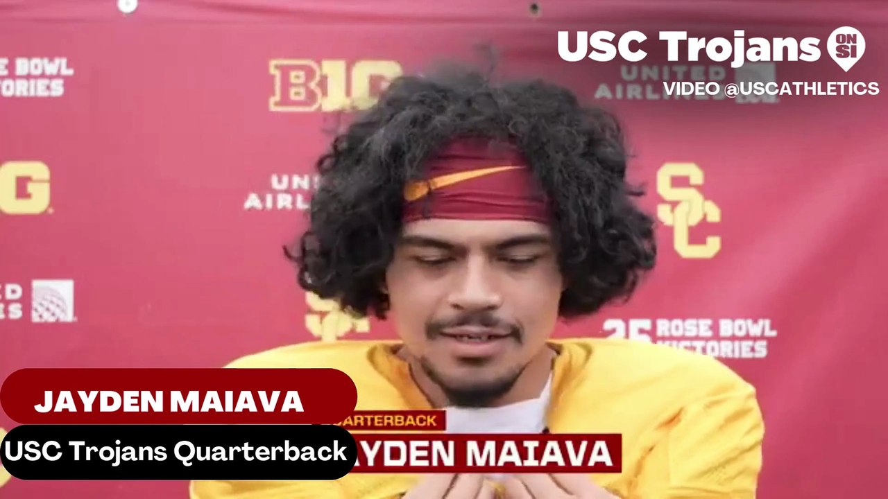 USC Trojans discuss Quarterback Jayden Maiava's goals for the spring
