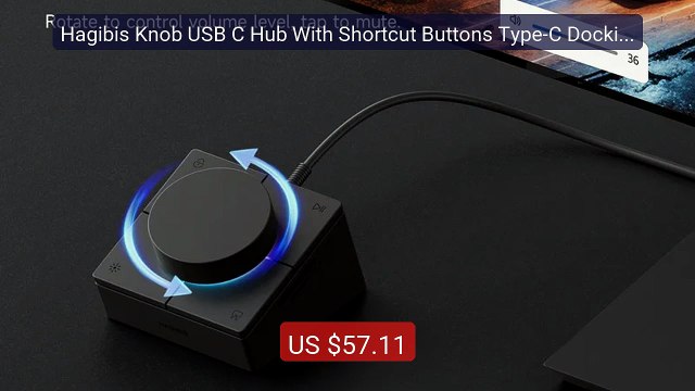 Hagibis Knob USB C Hub With Shortcut Buttons Type-C Docking Station... — Top Rated 2026 | Buy Now!