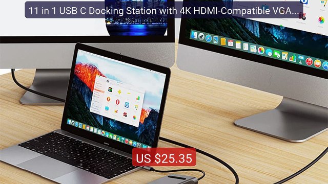 11 in 1 USB C Docking Station with 4K HDMI-Compatible VGA Ethe... — Hot Deal 2026 | Limited Offer!