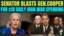 Sen Gillibrand SLAMS U.S General Cooper Over $1B/Day Iran War Cost In Ceasefire Debate