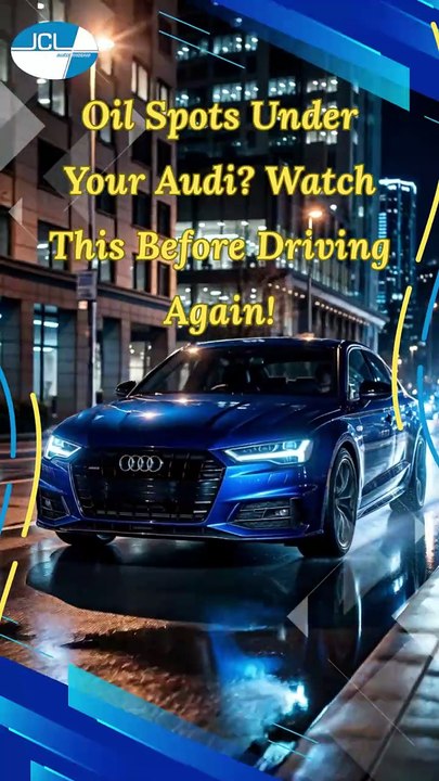 Oil Spots Under Your Audi Watch This Before Driving Again!