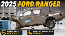 Ford Ranger 2025 IIHS Crashtest mit Good-Bewertung
