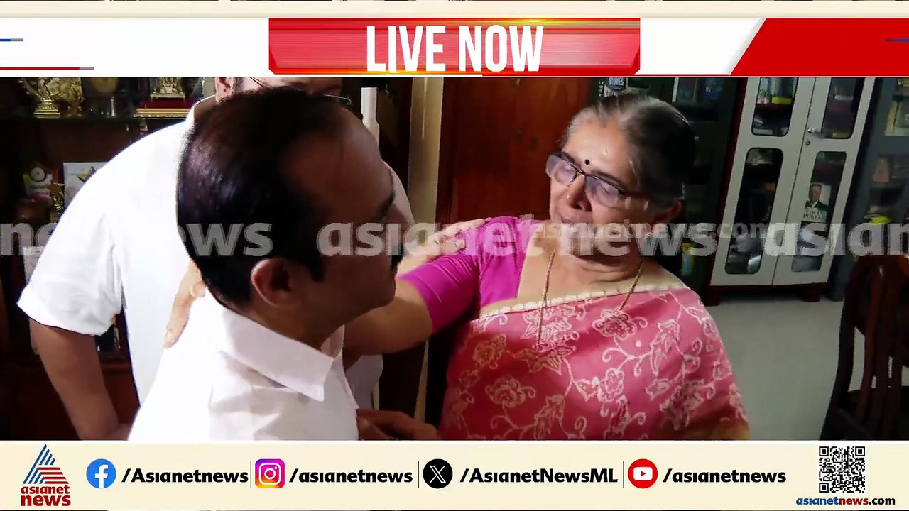 വികാരാധീനനായി വി ഡി സതീശൻ; ജി കാർത്തികേയൻ്റെ വീട്ടിലെത്തി നിയുക്ത മുഖ്യമന്ത്രി വിഡി സതീശൻ
