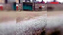 Yer: Bursa! Dakikalar içinde her yer beyaza büründü