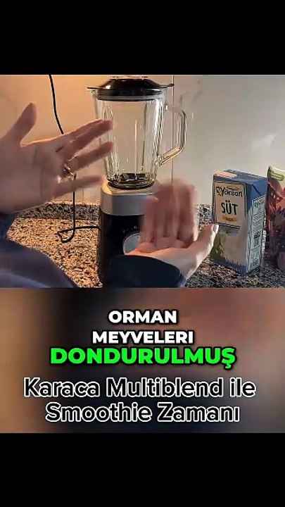 Eşimle Mutfakta： Karaca Multiblend ile Smoothie Zamanı #Shorts #Karaca #mutfak