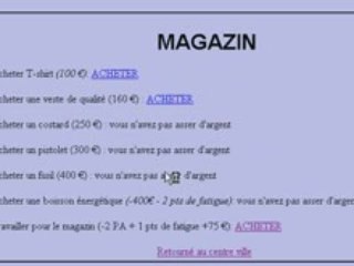 Essai du jeu  par navigateur.