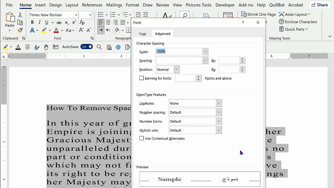 MS Word Character Spacing Tutorial: How to Condense Text